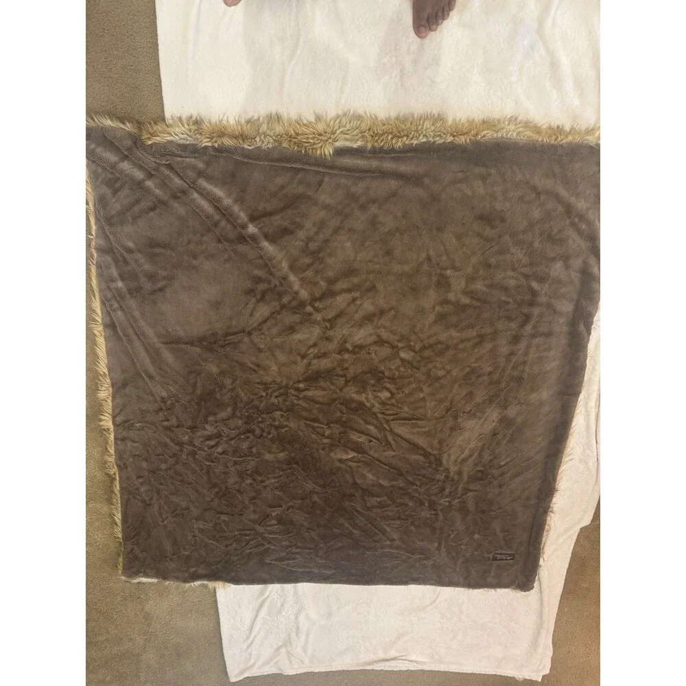 WILD MANNARED Throw  Blanket 58”X 58